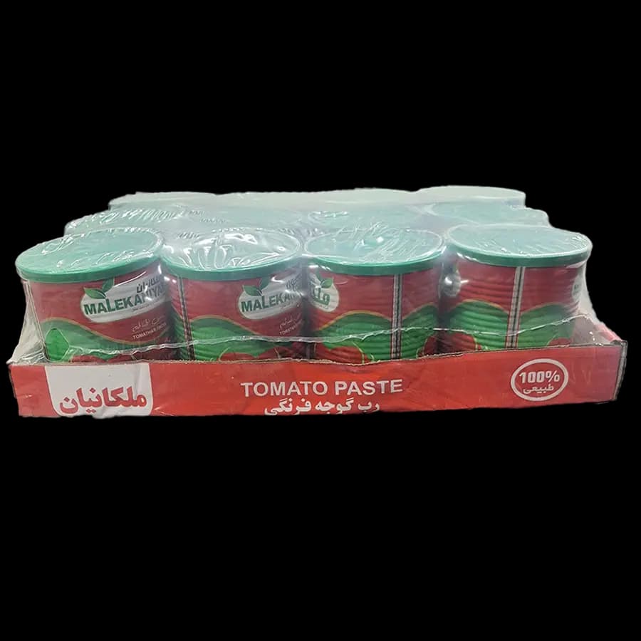 رب گوجه فرنگی ملکیان 800 گرمی باکس 12 عددی — تصویر ۳