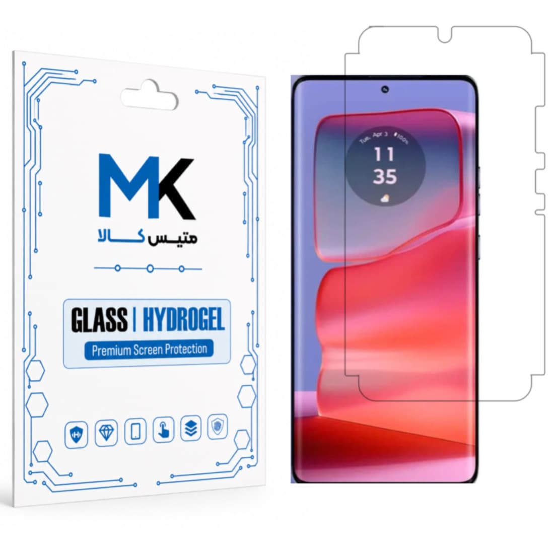 گلس Motorola Edge 60Fusion مدل نانو هیدروژل 360 درجه — تصویر ۵