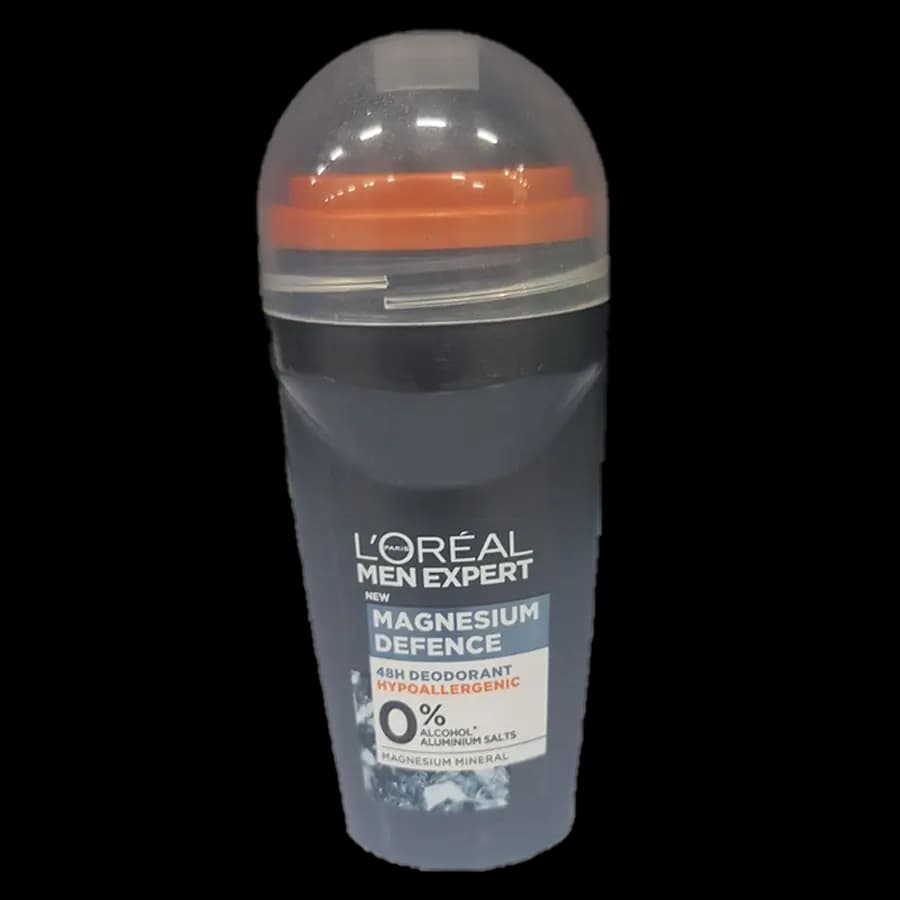 رول ضد تعریق مردانه لورال من اکسپرت (L’ORÉAL MEN EXPERT) مدل مگنیزیوم دیفنس (Magnesium Defence) حجم ۵۰ میل