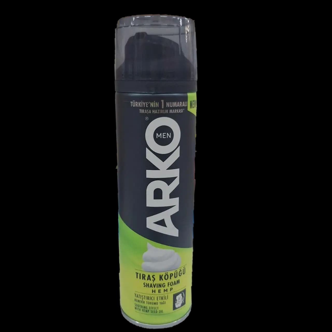 فوم (کف) اصلاح آرکو (ARKO) مدل Hemp (حاوی عصاره دانه شاهدانه) 200 میل
