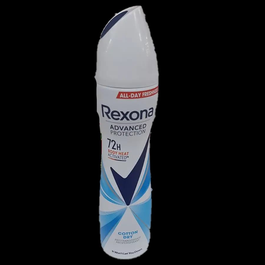اسپری ضدتعریق زنانه رکسونا (Rexona) مدل Advanced Protection – Cotton Dry رایحه حس تازگی 200 میل