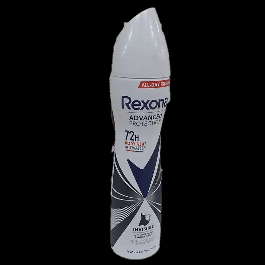 اسپری ضدتعریق زنانه رکسونا (Rexona) مدل Advanced Protection – Invisible (Anti-White Marks & Yellow Stains) رایحه حس تازگی 200 میل — تصویر ۲