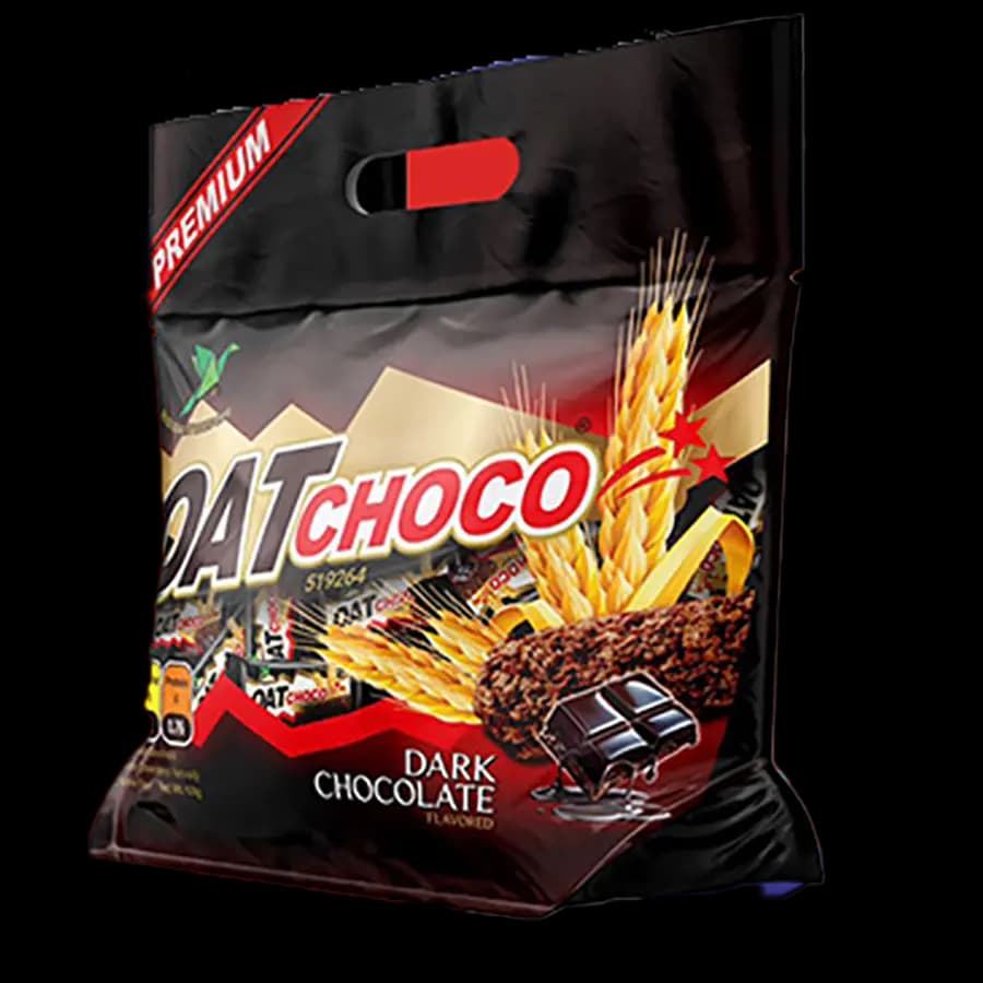 بیسکویت اوت میل (پرک جو دوسر) برند اوت چکو (OAT CHOCO) با طعم شکلات تلخ 120 گرمی