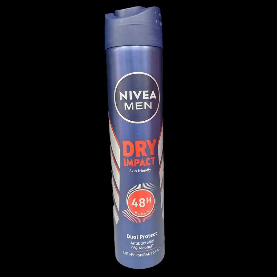 اسپری ضدتعریق مردانه نیوا من (NIVEA MEN) مدل Dry Impact ماندگاری 48 ساعته 200 میل