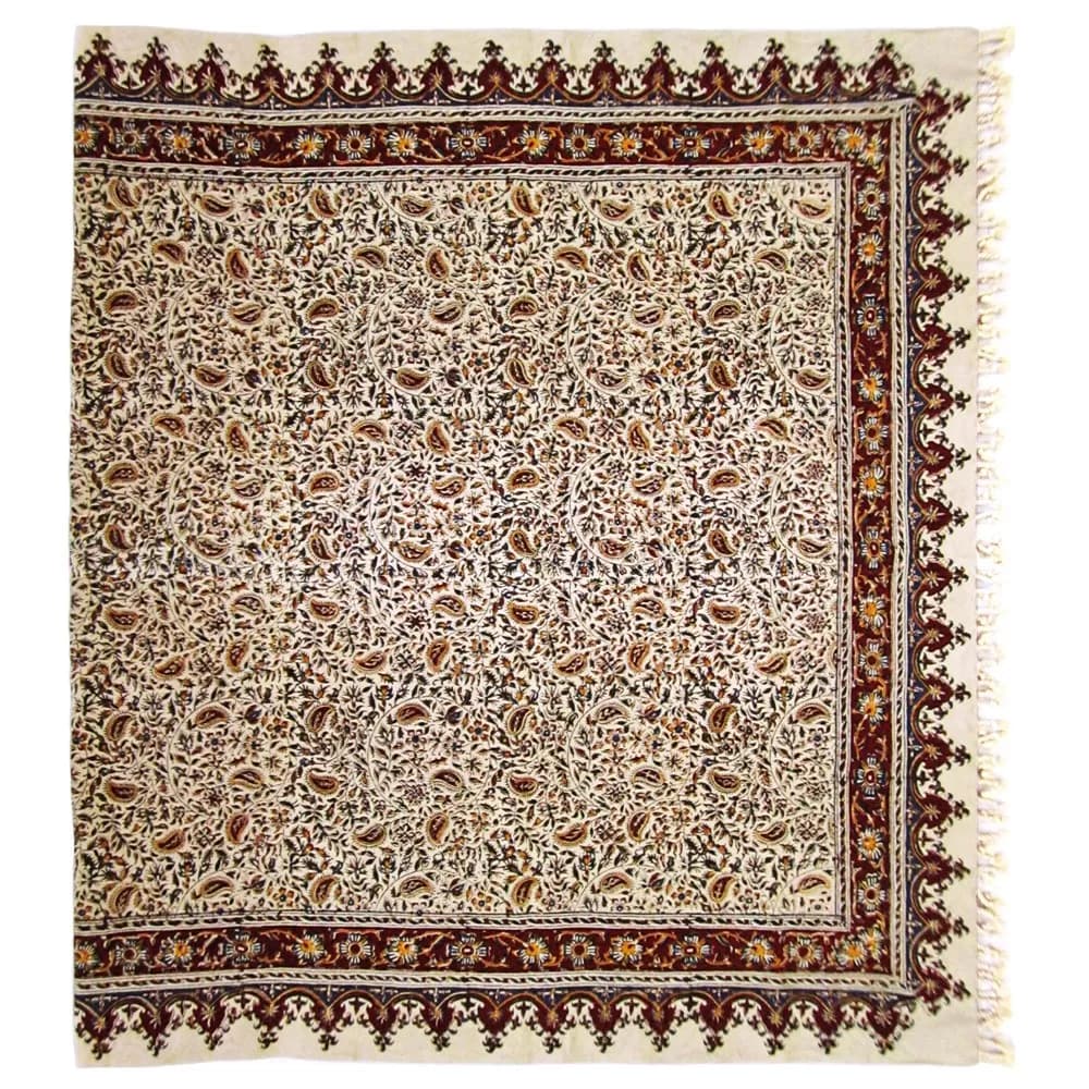 رومیزی قلمکار طرح گل ریز — تصویر ۹