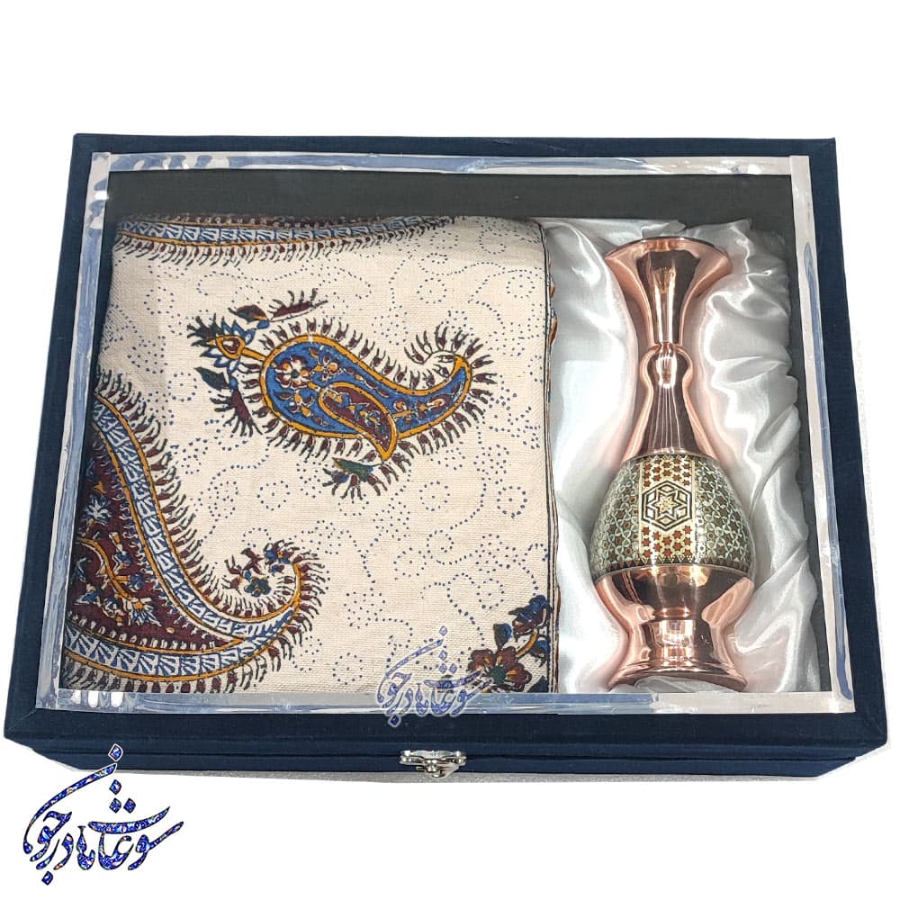 باکس هدیه گلدان و رومیزی قلمکار — تصویر ۷