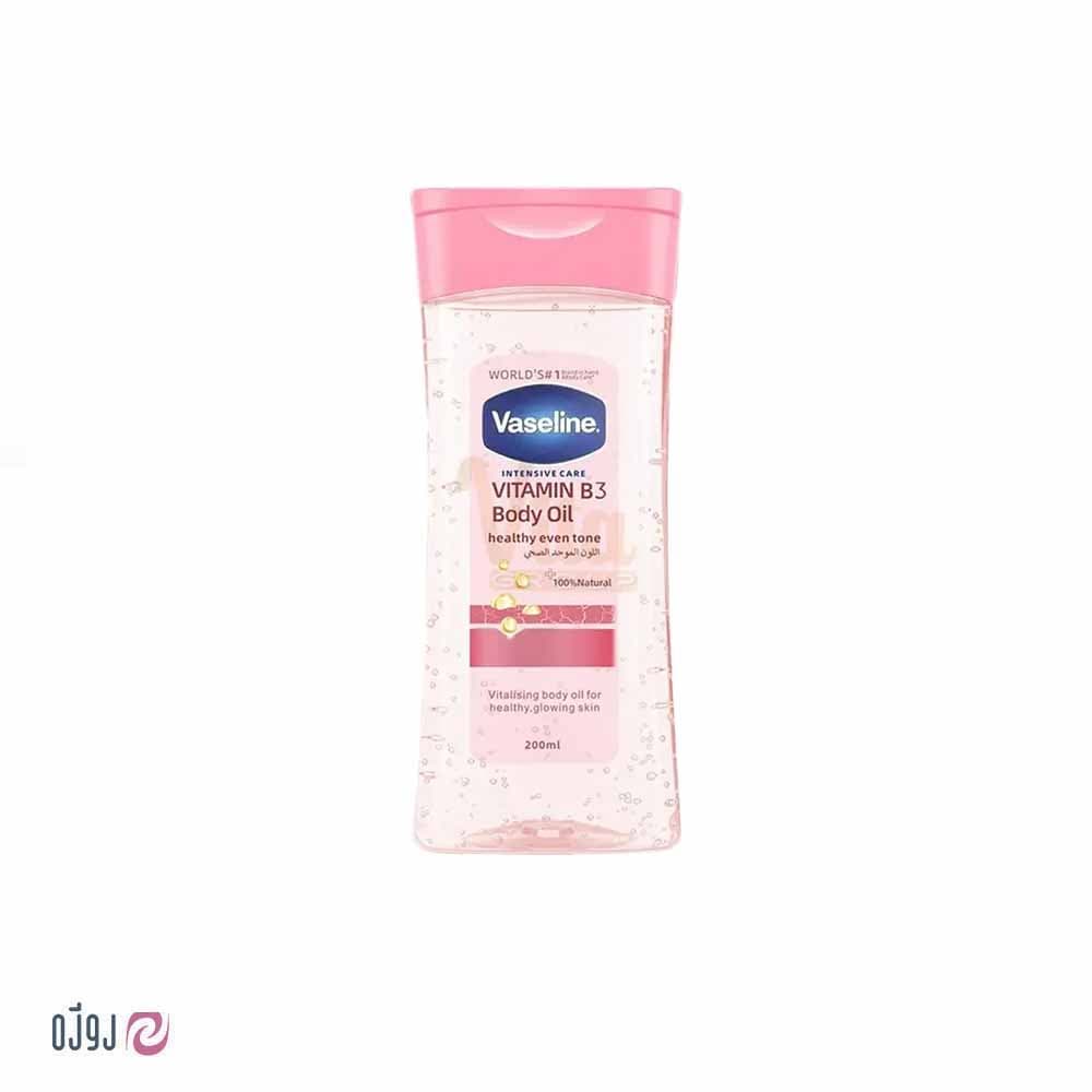 روغن بدن روشن کننده وازلین حاوی ویتامین B3 حجم 200ml — تصویر ۲