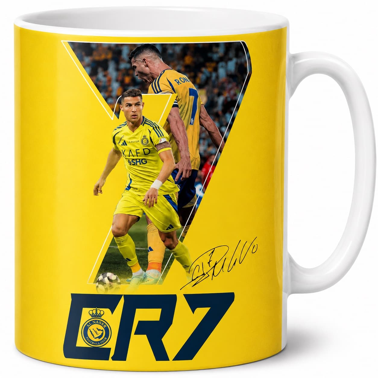 ماگ طرح رونالدو النصر کد05 — تصویر ۲