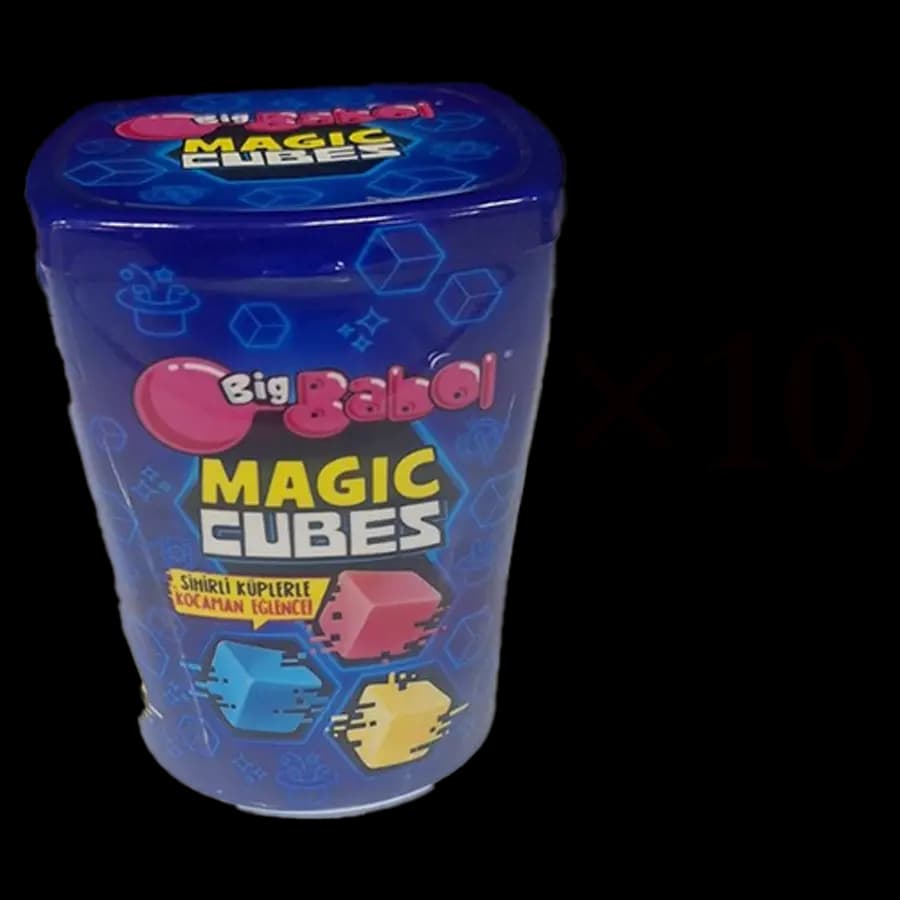 آدامس بادکنکی بیگ بابل (Big Babol) 86 گرمی مدل مجیک کیوبز بسته 10 عددی — تصویر ۴