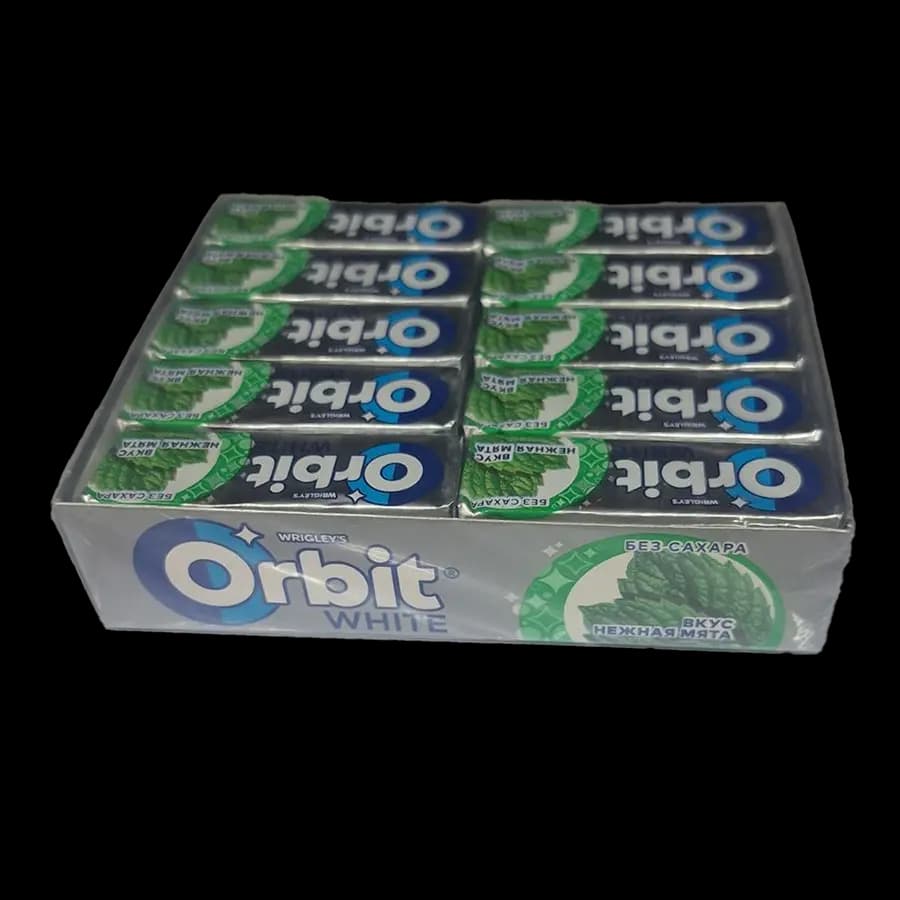 آدامس اوربیت بدون قند طعم نعناع ملایم (سفید کننده دندان) اصل بسته 30 عددی — تصویر ۳