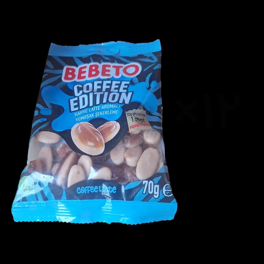 پاستیل ببتو طعم کافه لاته 70 گرمی (Coffee Latte) بسته 12 عددی — تصویر ۲