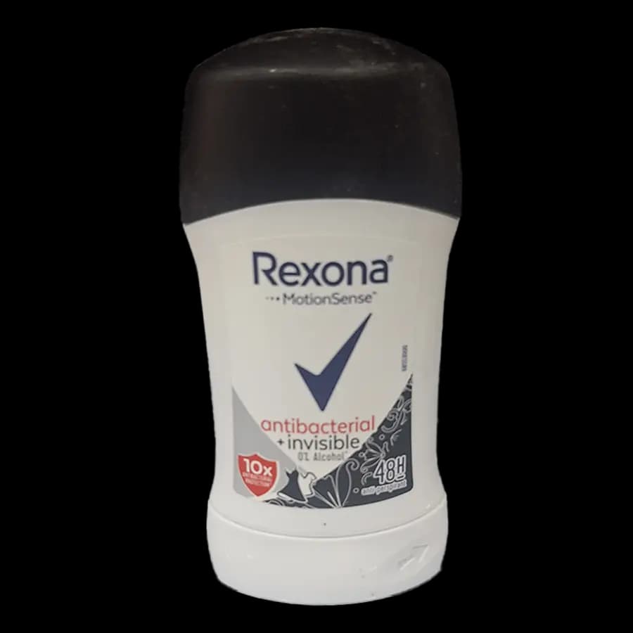استیک ضد تعریق مردانه صابونی رکسونا (Rexona) مدل آنتی‌باکتریال + اینویزیبل (antibacterial + invisible) 40 گرمی