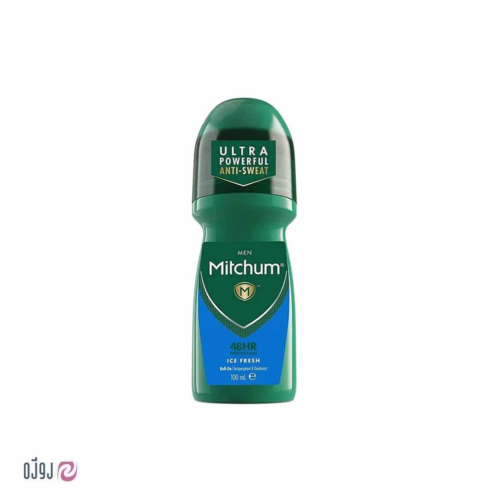 مام رول مردانه آیس فرش میچام Mitchum Ice Fresh Roll On Deodorant 100Ml