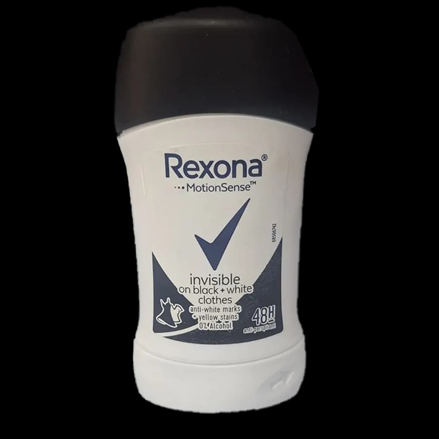 استیک ضد تعریق مردانه صابونی رکسونا (Rexona) مدل (invisible on black + white clothes) 40 گرمی — تصویر ۲