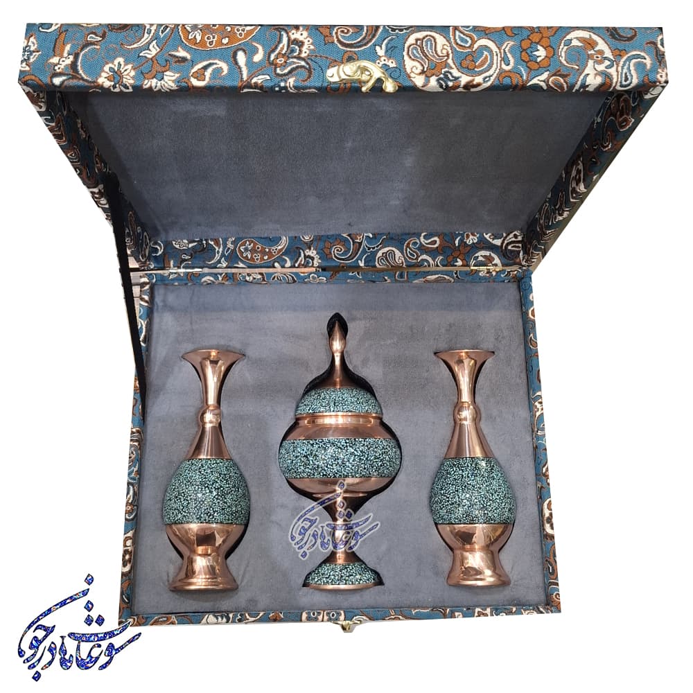 ست هدیه سازمانی و کادویی پک هدیه شرکتی باکس اداری فیروزه کوبی — تصویر ۷