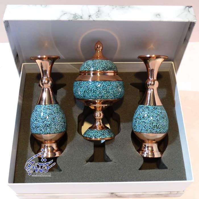 ست هدیه سازمانی و کادویی پک هدیه شرکتی باکس اداری فیروزه کوبی — تصویر ۱۲