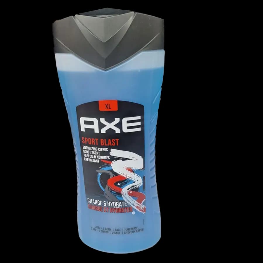 شامپو ۳ در ۱ سر، صورت و بدن اکس (AXE) مدل Sport Blast حجم 400 میل — تصویر ۲