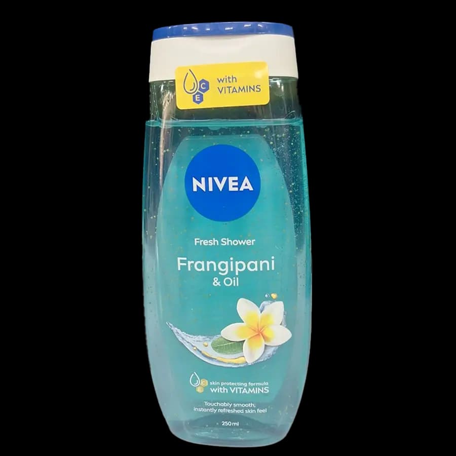 شامپو بدن زنانه نیوآ (NIVEA) مدل فرش شاور فرنجی‌پانی و روغن (Fresh Shower Frangipani & Oil) 250 میل — تصویر ۲