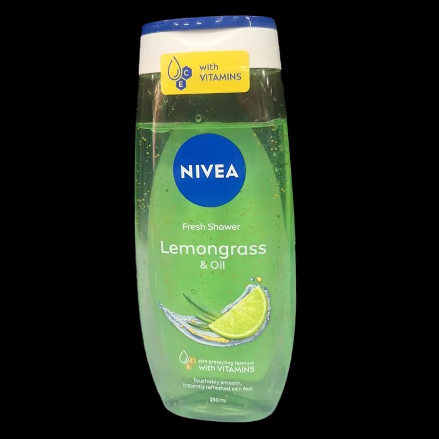 شامپو بدن زنانه نیوآ (NIVEA) مدل فرش شاور لیمون‌گراس و روغن (Fresh Shower Lemongrass & Oil) 250 میل