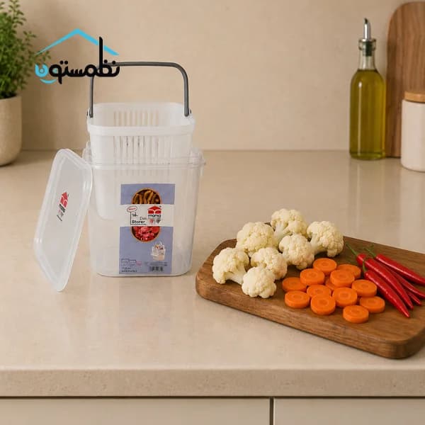 ظرف نگهدارنده ترشیجات و لبنیات مانیا 1.125 لیتری — تصویر ۴