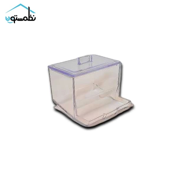 استند گوش پاک کن اکریلیک مدل مستطیل درب دار — تصویر ۹