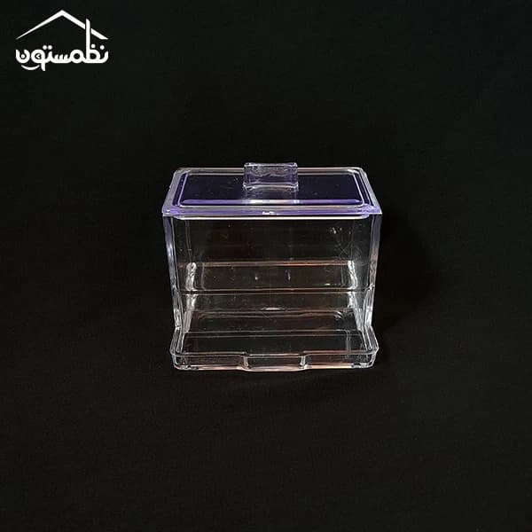 استند گوش پاک کن اکریلیک مدل مستطیل درب دار — تصویر ۸