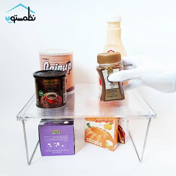 راف کریستالی پایه فلزی مرسه — تصویر ۱۰
