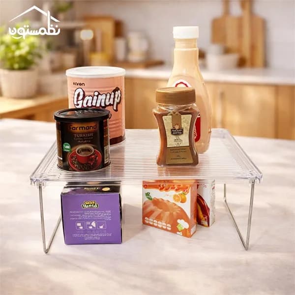 راف کریستالی پایه فلزی مرسه — تصویر ۳
