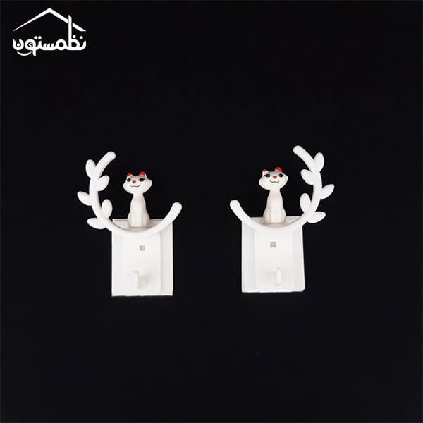 آویز چندکاره طرح گربه بسته 2 عددی — تصویر ۲