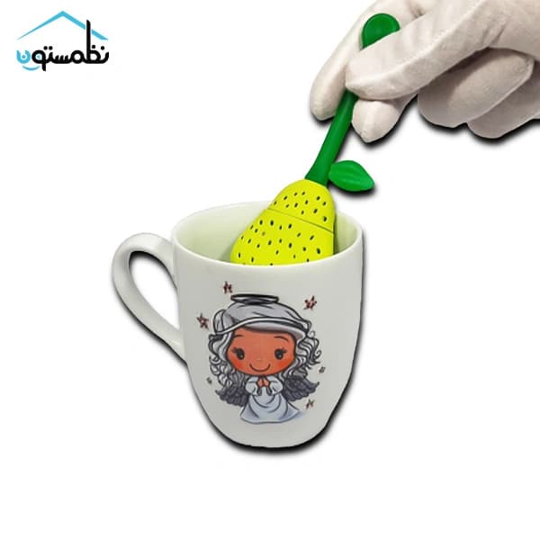 دمنوش ساز سیلیکونی طرح گلابی — تصویر ۳