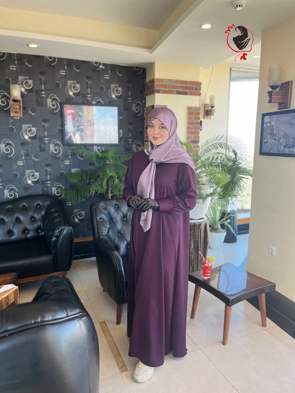 عبا صدف بادمجونی