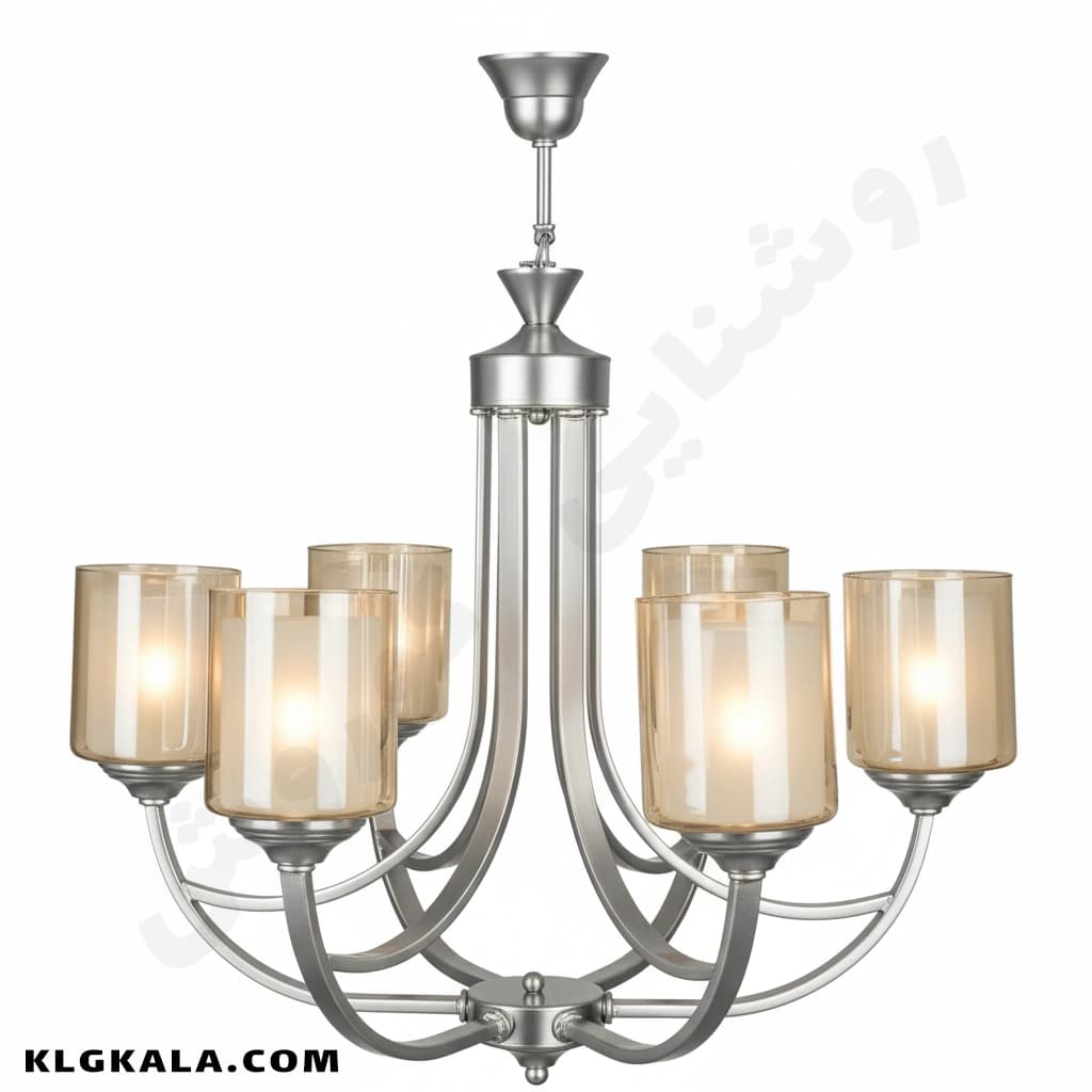 لوستر لهستانی مدل سهیل کد 5045 – قابل انتخاب از 3 تا 8 شاخه — تصویر ۱۰