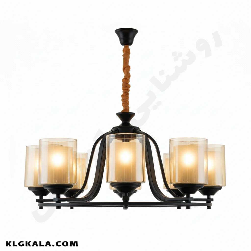 لوستر لهستانی مدل ماهان کد 5040 – قابل انتخاب از 4 تا 9 شعله — تصویر ۱۰
