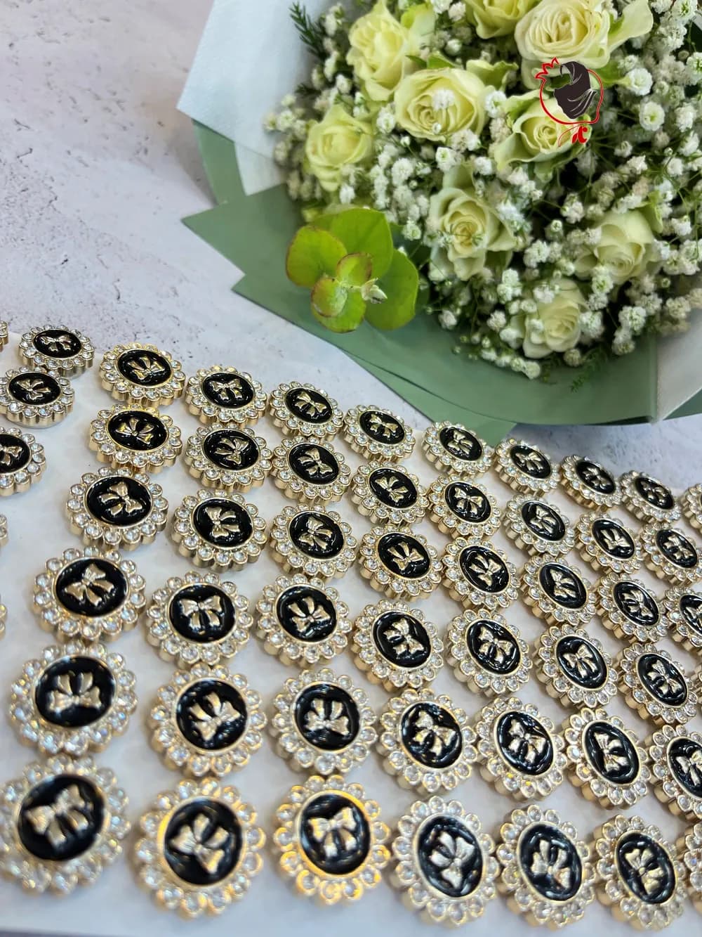گیره مگنتی پاپیون نگینی
