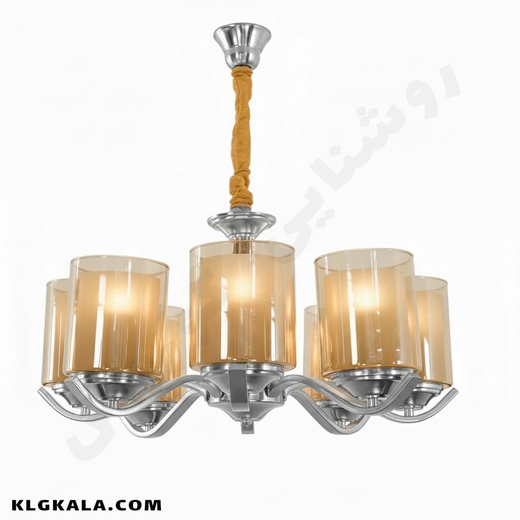 لوستر لهستانی مدل شیدا کد 5020 – قابل انتخاب از 3 تا 8 شاخه — تصویر ۸