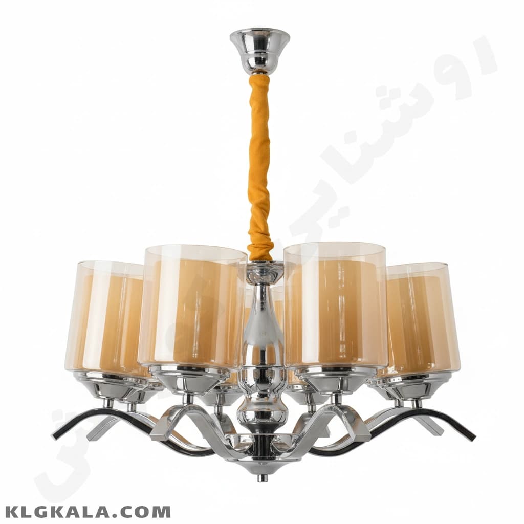 لوستر لهستانی مدل اهورا کد 5025 – قابل انتخاب از 3 تا 8 شاخه — تصویر ۵
