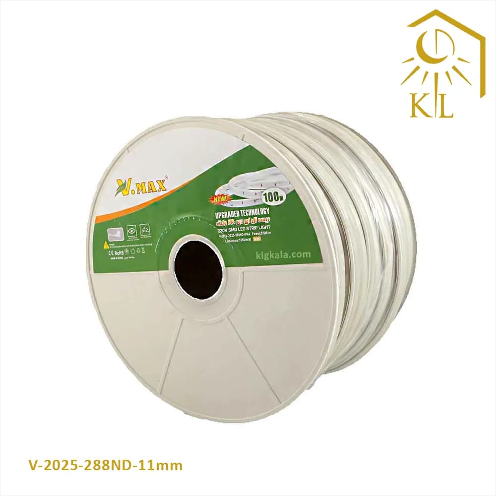ریسه شلنگی تک لاین وایرلس تراکم 288 ویمکس مدل V-2025-288ND-11mm — تصویر ۳