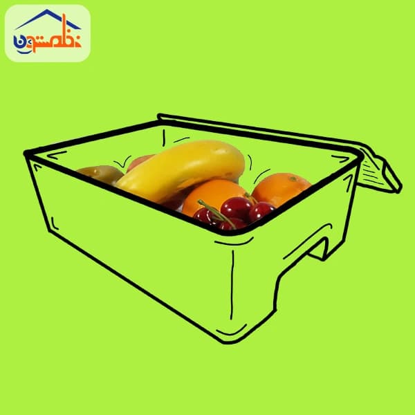 باکس نظم دهنده شفاف هیوا درب دار بزرگ — تصویر ۲