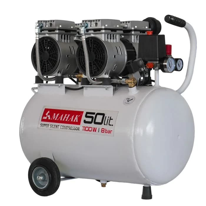 کمپرسور باد 50 لیتری سایلنت دو موتوره محک HSU-1100-50L