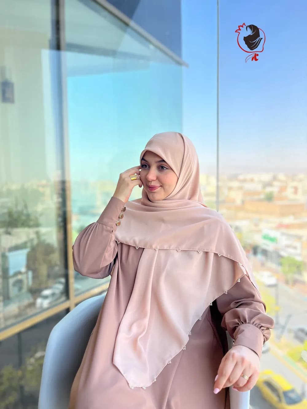 عبا صدف شکلاتی روشن