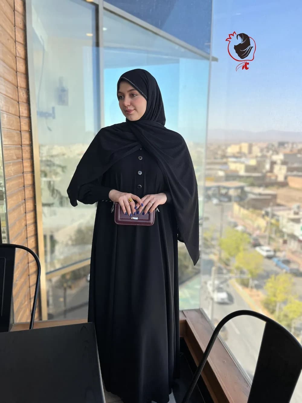 عبای صدف مشکی — تصویر ۴