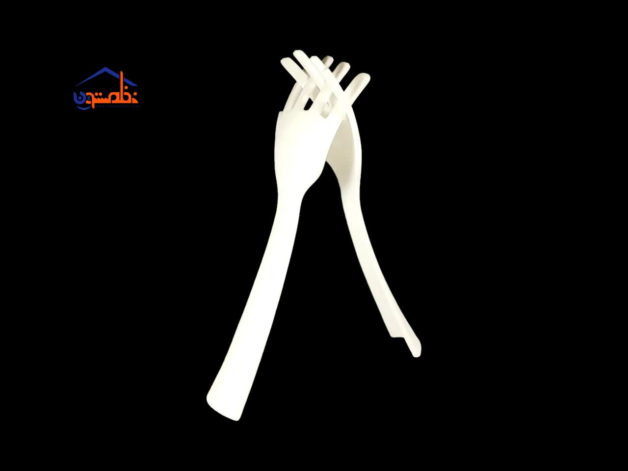 چنگال سالاد خوری طرح دست