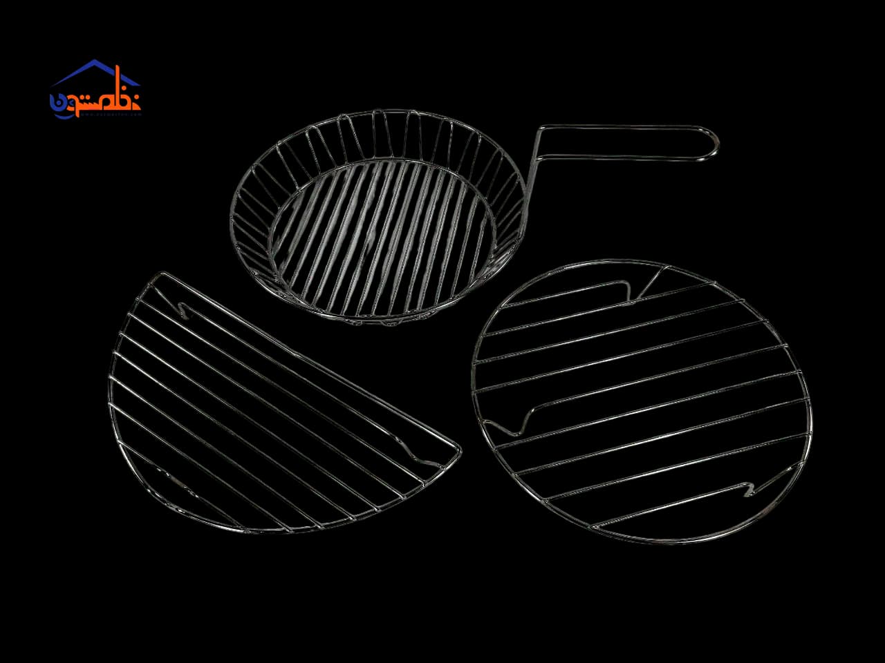 ست توری روغن گیر و بخارپز ۳ تکه