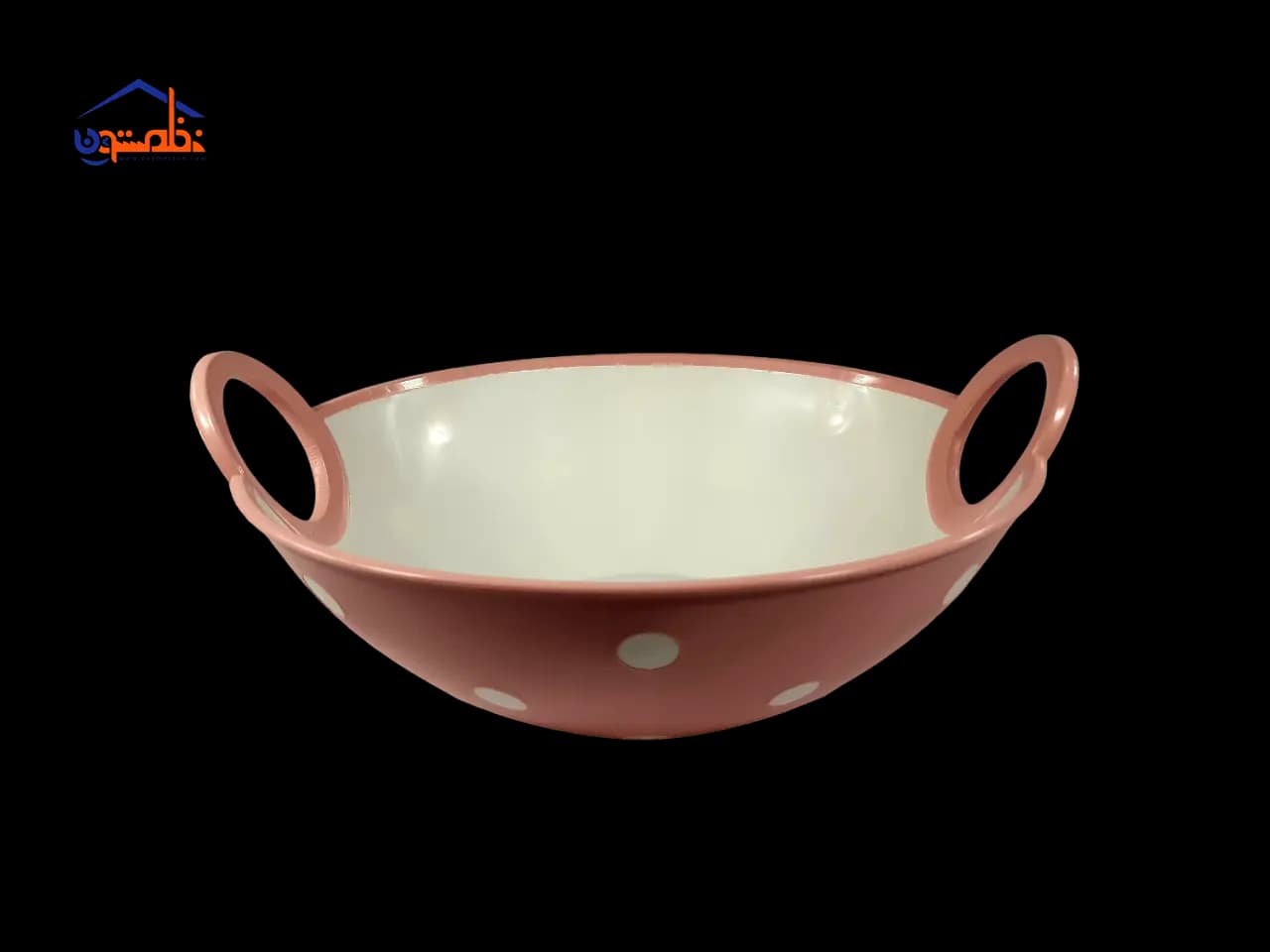 کاسه میوه خوری دسته دار مدل خالدار — تصویر ۳