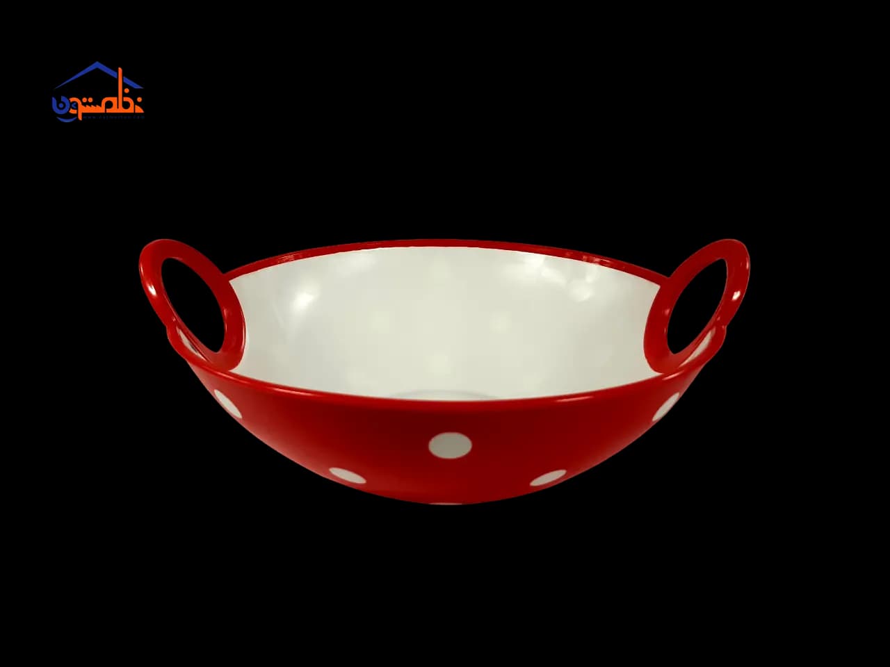 کاسه میوه خوری دسته دار مدل خالدار — تصویر ۲