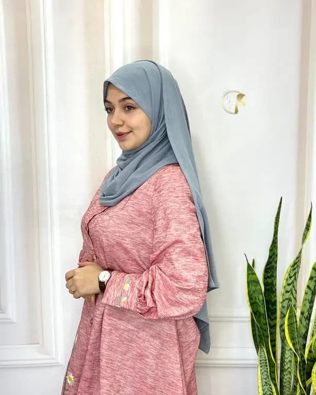 شال کریشه کشی طوسی — تصویر ۳