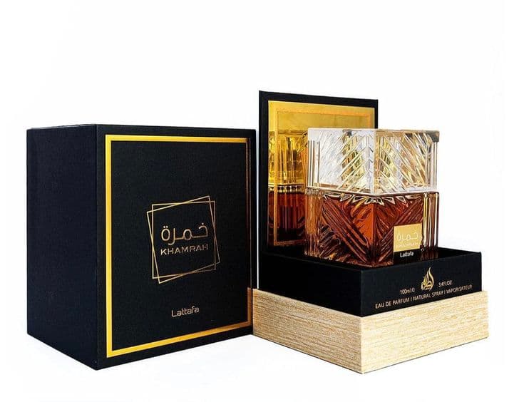 عطر خمره قهوه لطافه / Khamrah Lattafa EDP 100ml – حجم 100 میل با رایحه‌ گرم، شیرین و ماندگار برای فصول سرد
