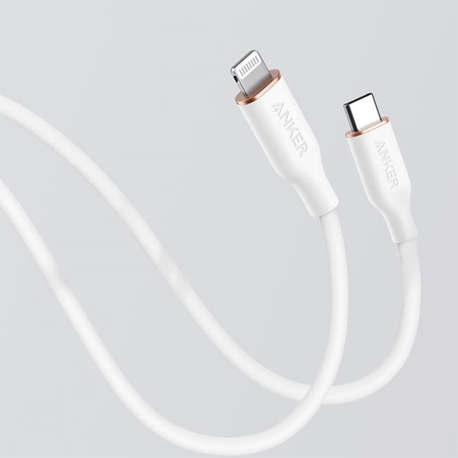 کابل تبدیل USB-C به لایتنینگ انکر مدل Power Line III Flow A8662 طول 0.9 متر — تصویر ۳