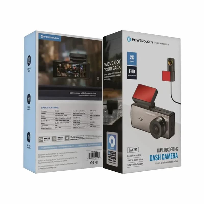 دوربین ثبت وقایع پاورلوژی مدل Dual Recording به همراه دوربین عقب — تصویر ۱۲