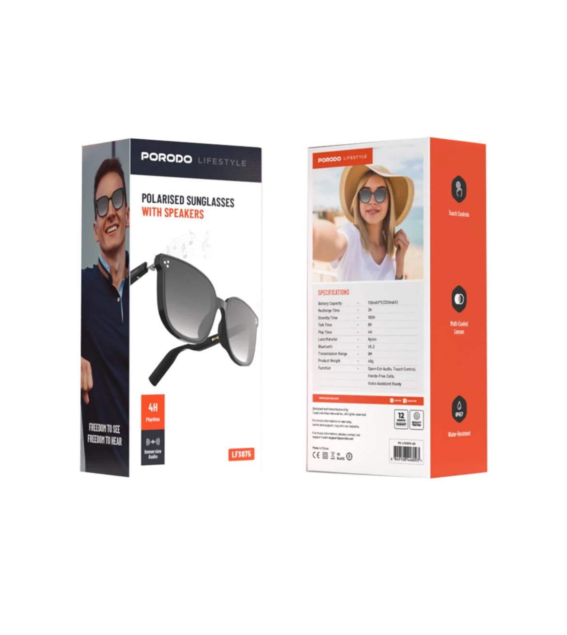 عینک هوشمند پرودو مدل Polarized Sunglasses with Speaker — تصویر ۶